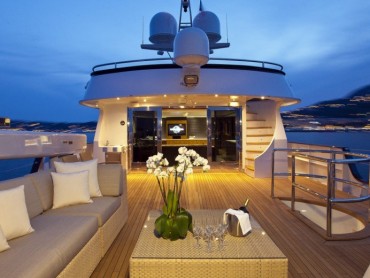 Super yacht exterior furniture design